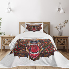 Head with Patterns Bedspread Set