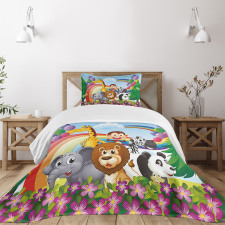 Animals at the Hilltop Bedspread Set