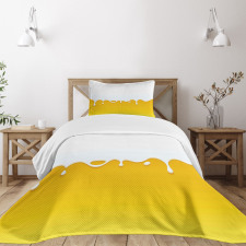 Dripping Milk Bedspread Set