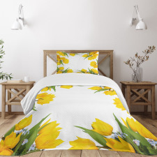 Yellow Tulips Bedspread Set