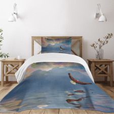 Majestic Huge Bird Flying Bedspread Set