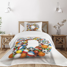 Sports Inspired Style Bedspread Set