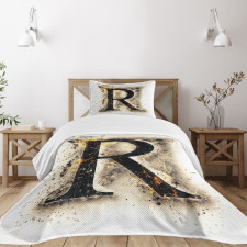 Gothic Baroque Writing Bedspread Set