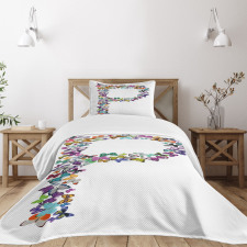 Animal World Alphabet Bedspread Set