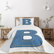 Jeans Retro Fashion Bedspread Set