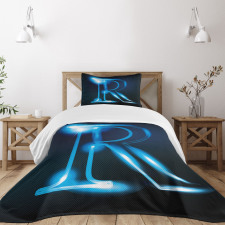 Futuristic Design R Bedspread Set