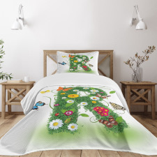 Flora and Fauna R Bedspread Set