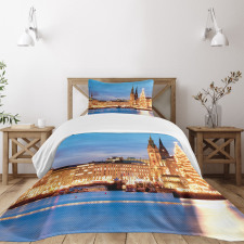 Hamburg Germany Old Town Bedspread Set