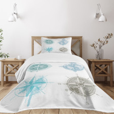 Windrose Marine Bedspread Set