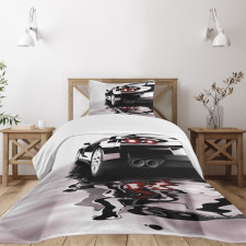 Modern Black Vehicle Style Bedspread Set