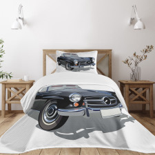 Classical Retro Vehicle Bedspread Set