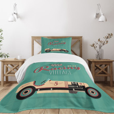 Vintage Style Automobile Bedspread Set