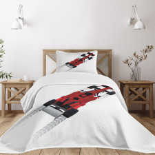 Formula Car on Speedway Bedspread Set