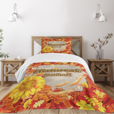 Festival Autumn Leaves Bedspread Set