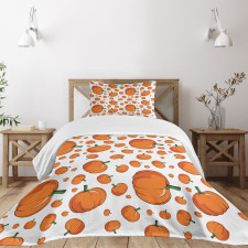 Halloween Plump Pumpkin Bedspread Set