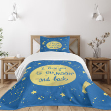 Comet Astronomy Star Bedspread Set