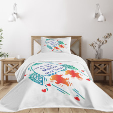 Rocket in Space Bedspread Set