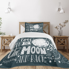 Universe Wish Floral Bedspread Set