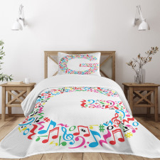 Majuscule Music Theme Bedspread Set