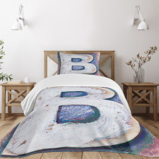 Printing Old B Bedspread Set