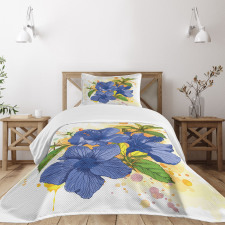 Hibiscus Exotic Art Bedspread Set