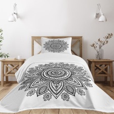 Sunflower Pattern Blooms Bedspread Set