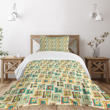Surreal Puzzle Shape Bedspread Set