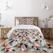Polygonal Modern Art Bedspread Set