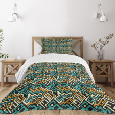 Surreal Future Lines Bedspread Set