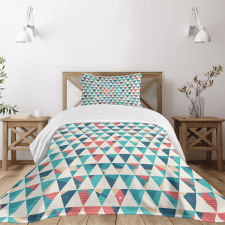 Triangle Hexagons Bedspread Set