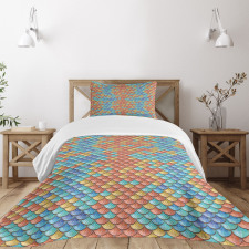 Abstract Mermaid Pattern Bedspread Set