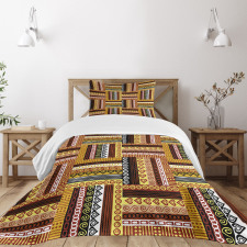 Oriental Motifs Bedspread Set