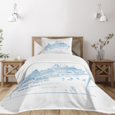 Cruise Liner Boat Travel Bedspread Set