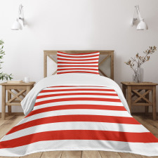 American Flag Design Bedspread Set