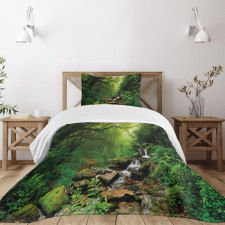 Idyllic Forest Design Bedspread Set