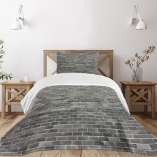 Brick Wall Tiles Bedspread Set