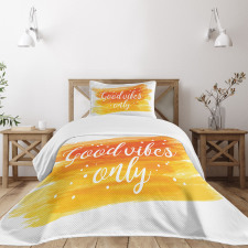 Modern Watercolor Bedspread Set