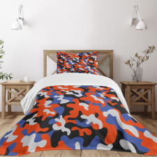 Abstract Paint Splashes Bedspread Set