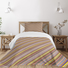 Flower of Life Stripes Bedspread Set