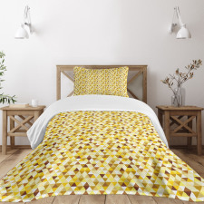 Triangle Rhombus Funky Bedspread Set