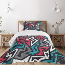 Hip Hop Culture Graffiti Bedspread Set