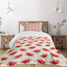 Watercolor Watermelons Bedspread Set