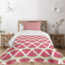 Watermelon Seed Bedspread Set
