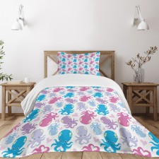 Love Theme Creatures Bedspread Set