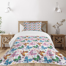 Floral Vibrant Ethnic Bedspread Set