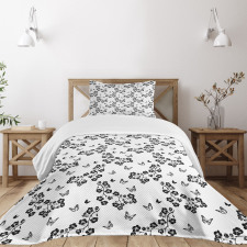 Japanese Monochrome Bedspread Set