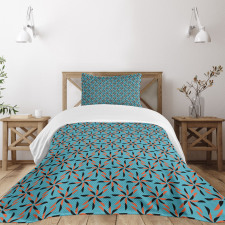 Flower Patterned Bedspread Set