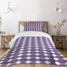 Vivid Chevron Zigzags Bedspread Set