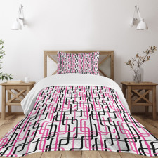 Wavy Lines Funky Bedspread Set