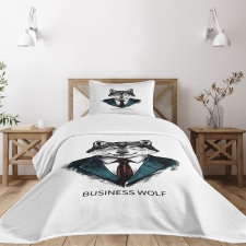 Business Animal in Suit Bedspread Set